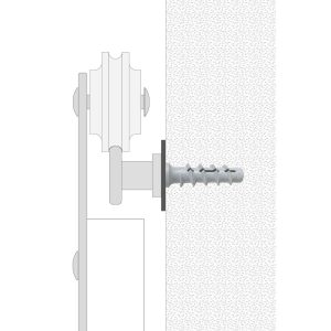 Montageset für Porenbetonwände für Smart-Schiebetürsystem