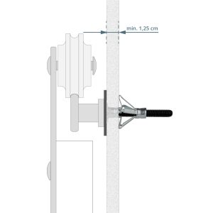 Alternative view of Montageset für Gipskartonwände für Smart-Schiebetürsystem