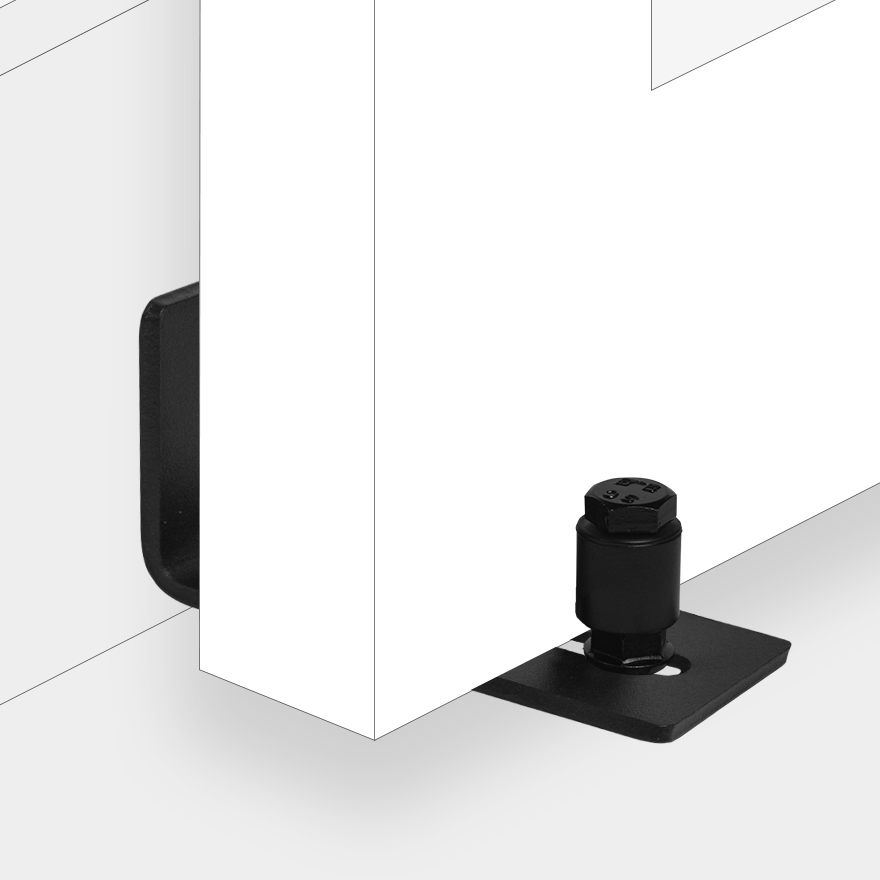 Wand Montieren Bodenführung „R“